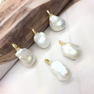 14*21mm Loose Baroque Pearl Beads Charm Pendant for Jewelry Making