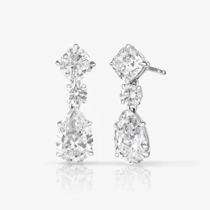 14k Gold Lab Grown Diamond Drop Earrings Fine Jewelry