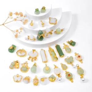 18K Gold-Plated Charms for DIY Necklaces, Earrings, and Bracelets