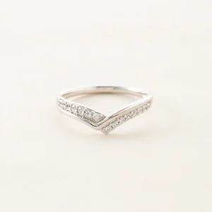 18K Gold-Plated Gemstone Band Ring for Engagement or Wedding