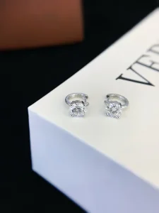 1ct Lab Created Diamond Earrings Classic 4-Prong Studs D Color Brilliant Cut IGI Certified Wedding