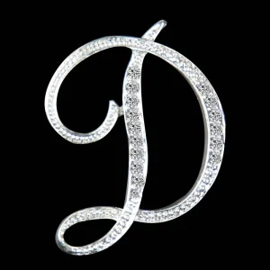26 Letters Design Brooch Pins for Women
