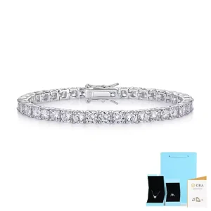 2mm 3mm 4mm 5mm 6mm 6.5mm Moissanite Chain Tennis Bracelet for Unisex Daily Wear