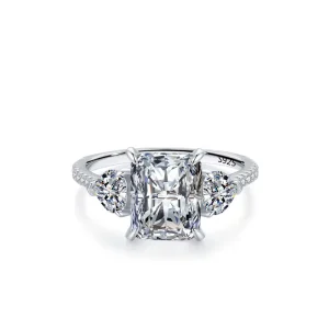 4CT D VVS Custom Moissanite Wedding and Engagement Ring for Women