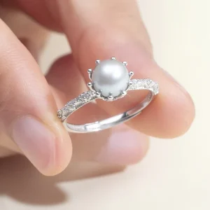 925 Silver Pearl and Diamond Jewelry for Women
