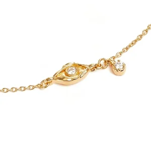 925 Sterling Silver 18K Gold Plated Evil Eye Bracelet