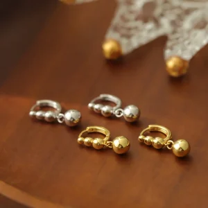 925 Sterling Silver Clip-on Hoop Earrings for Women