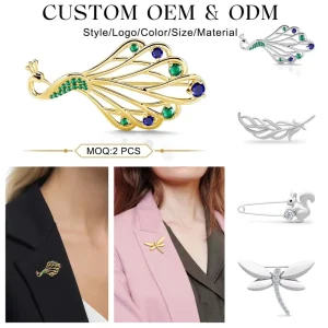 925 Sterling Silver Dragonfly Brooch for Girls