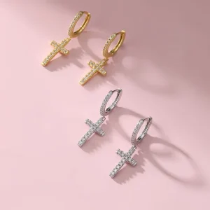925 Sterling Silver Personalized Diamond Earrings for Women