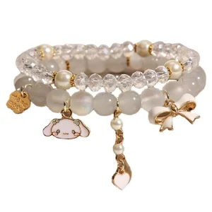 Adjustable Crystal Bead Bracelet for Women