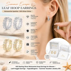 Bezel Moissanite Bar Drop Earrings 925 Silver D Color Sleek Minimalist