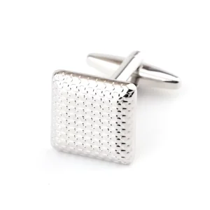 Blank Silver Cufflinks for Men’s Shirts