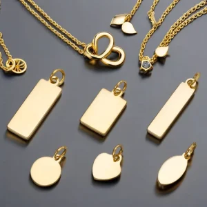 Blank Stainless Steel Engravable Medal Pendants and Charms for Jewelry Making
