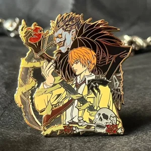 Brass Enamel Anime Character Lapel Pin