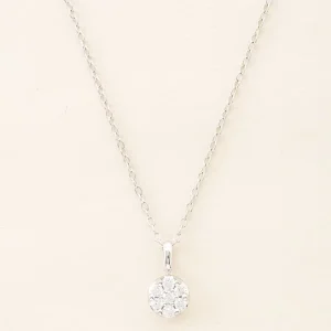 Brilliant-Cut Laboratory-Grown Diamond 18K Gold Pendant Necklace, Unisex