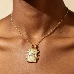 Cactus Moon Planet Brass Pendant Square Eye Enamel Drop Oil Charm DIY Jewelry Accessory for Necklace Bracelet