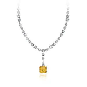 Charm Pendant Necklace, Sterling Silver, Cubic Zirconia (CZ), for Women