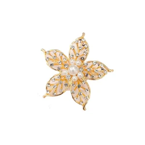 Classic Handmade Diamond Pearl Brooches for Women’s and Children’s Weddings