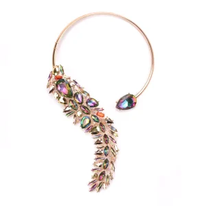 Colorful Rhinestone Choker Necklace for Parties Weddings and Anniversaries
