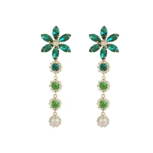 Cubic Zirconia Wedding Drop Earrings for Brides and Bridesmaids Crystal