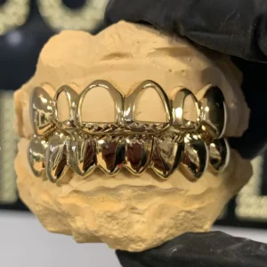 Custom 10K 14K 18K Gold VVS Teeth Grillz The Last Supper Design