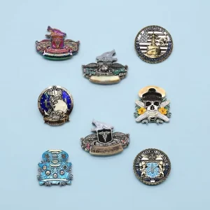 Custom 3D Die-Cut Shield Wolf Irregular Shape Zinc Alloy Challenge Coin Metal Souvenir for Corporate Event Club Promotion Gift