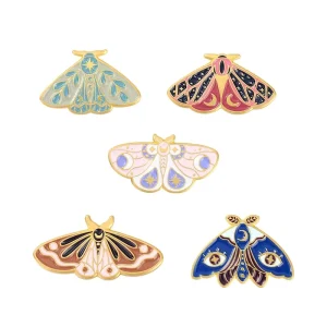 Custom Butterfly Lapel Pin, Hard Soft Enamel Metal Pin for Clothing