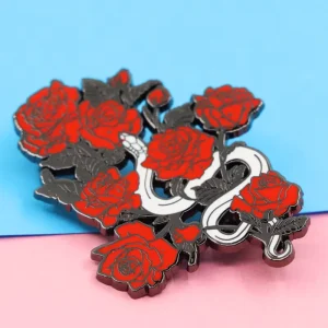 Custom Daisy Flower-Shaped Cartoon Metal Hard Enamel Lapel Pin