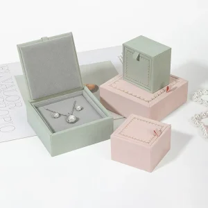 Custom Fabric Linen Ring Jewelry Gift Packaging Box