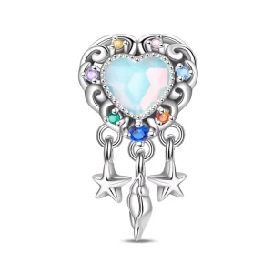 Custom Logo Rainbow Gem Heart Triple Dangle Bead Star Conch Pendants