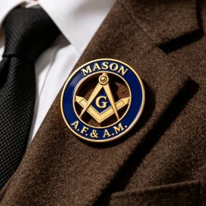 Custom Masonic Freemason Regalia Lapel Pin Metal Signet Badge Hard/Soft Enamel