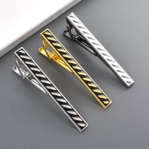 Custom Men’s Cufflink and Tie Bar Set for Business