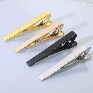 Custom Metal Cuff Links and Tie Clip Set for Men
