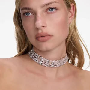 Custom Wedding Zircon Crystal Choker Necklace