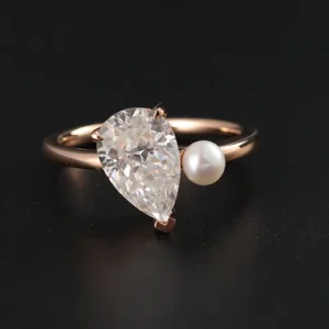 Customizable Diamond Wedding Band Couple Ring, 9K 10K 14K 18K Gold