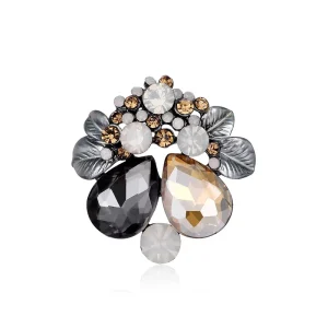Customized Big Size Crystal Brooch