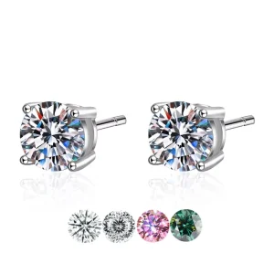 D Color Custom Moissanite Earrings
