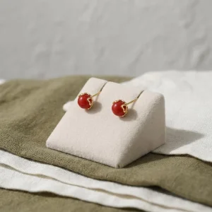 ED439 925 Sterling Silver Flower Stud Earrings, Lightweight