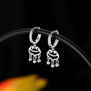 EK395 925 Sterling Silver Lock Clip-on Earrings Lightweight Women’s Earrings