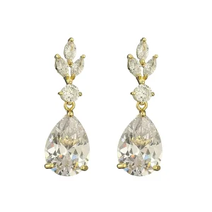EP2500 Waterdrop Cubic Zirconia Earrings for Women