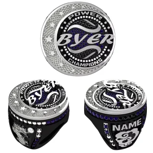 Factory Custom Logo Championship Rings for Rugby Basketball Baseball Alloy Gold-Plated Gemstone Unisex Sports Jewelry