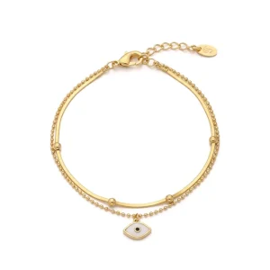 Factory Free Custom Bead Fine Bracelets Bangles Double Set Fashion Beaded Bracelets