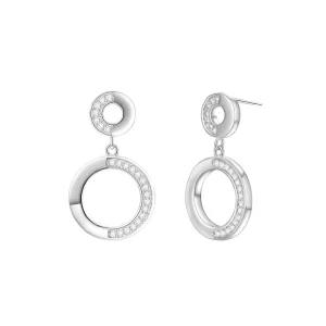 Factory Gold Plated S925 Silver Exquisite Trendy Moissanite Bubble Fine Dangle Drop Earrings Lady Birthday Wedding