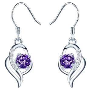 Fine Jewelry 925 Sterling Silver Drop Dangle Earrings Women