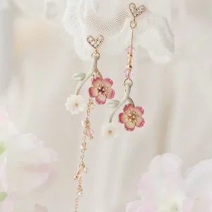 Flower Dangle Drop Earrings for Women