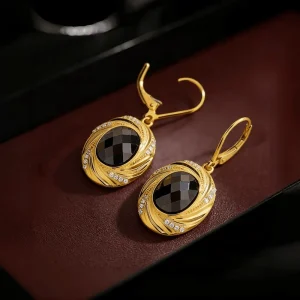 French-Style 925 Sterling Silver Huggie Hoop Dangle Earrings for Women Party