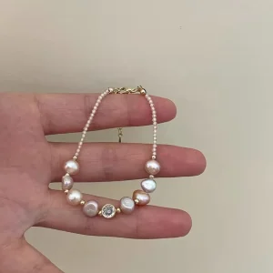 Freshwater Pearl Beaded Bracelet for Women
