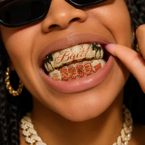 Full Iced CZ Multi-Tooth Grillz for Men and Women