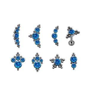 G23 ASTM F136 Titanium Zircon Earings Jewelry Women Fine Custom Earrings Fashion Piercing Designer Jewelry