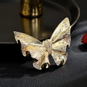 Gold Brooch High end Women’s Exquisite Gold Versatile and Decorative New Style